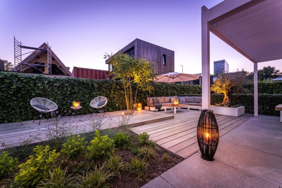 Tuinontwerp tuinarchitect rotterdam achtertuin vlonderterras